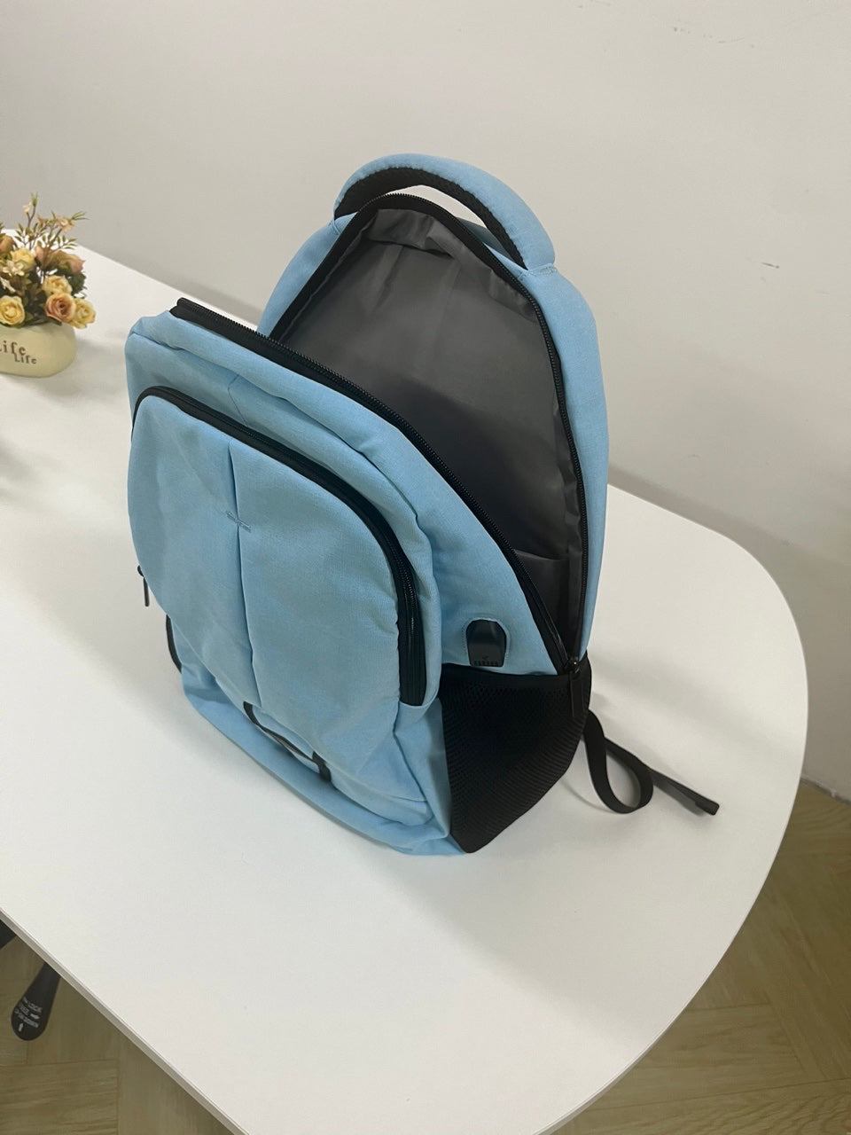 Travel Laptop Backpack for Men Women Durable Carry on Backpack for Work, Travel, College Bookbag or Laptop Bookbag with USB Charging Hole, Water Resistant, Large Capacity